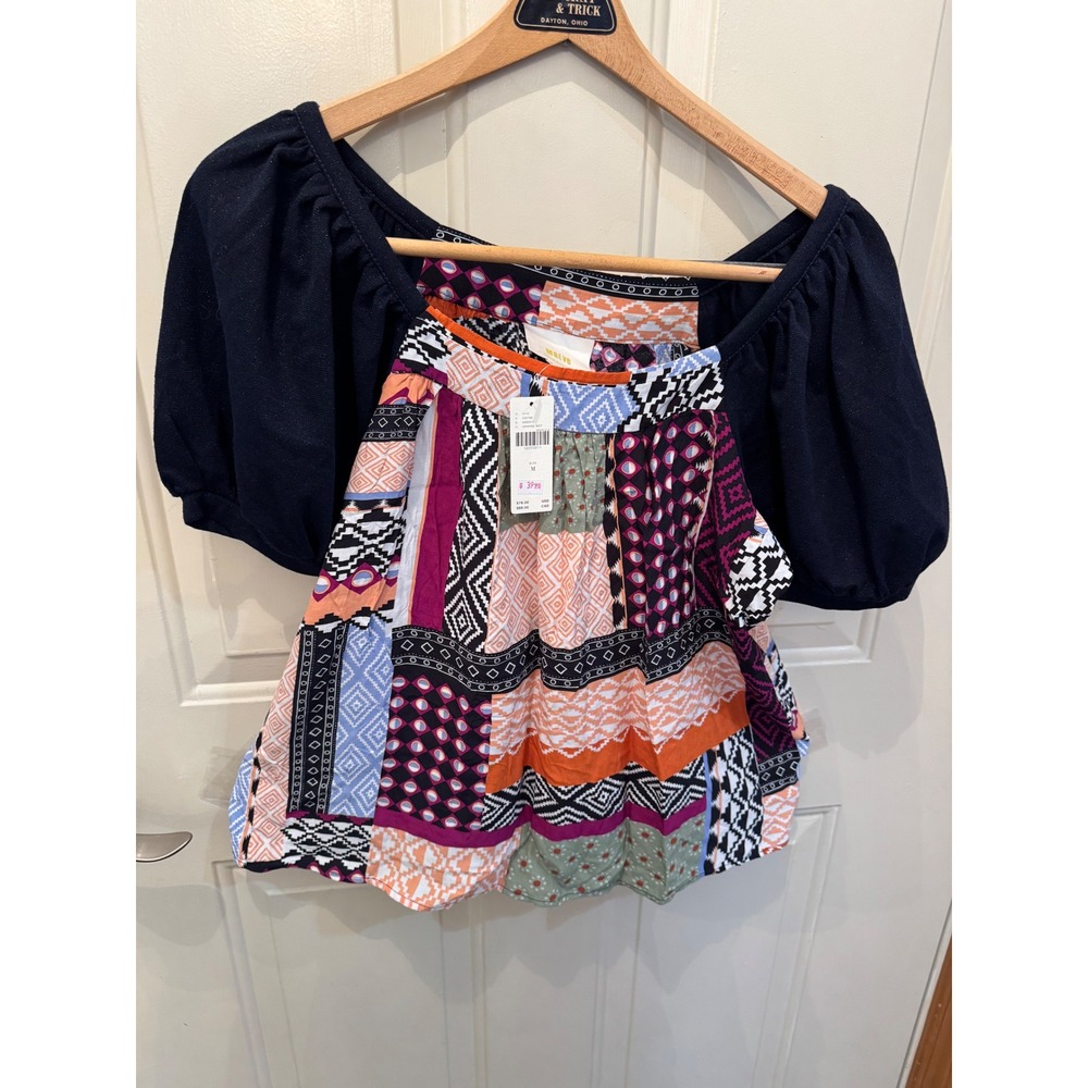 Maeve by Anthropologie Short Sleeve Blouse Medium